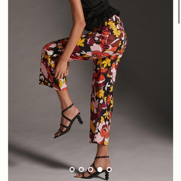 Anthropologie Maeve The Colette Cropped Wide Leg Trousers - Picture 2 of 6